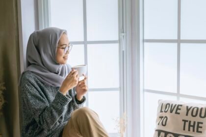 self-care, woman, hijab